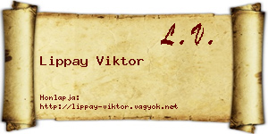 Lippay Viktor névjegykártya